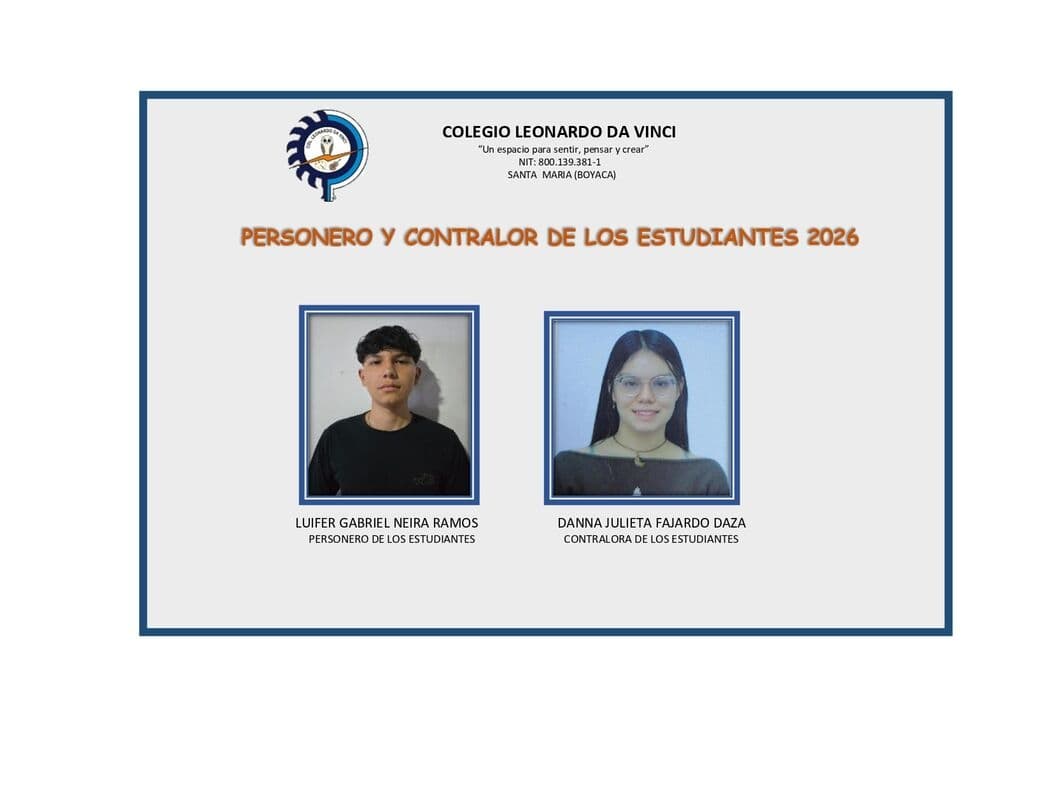 Personero y Contralor Estudiantil